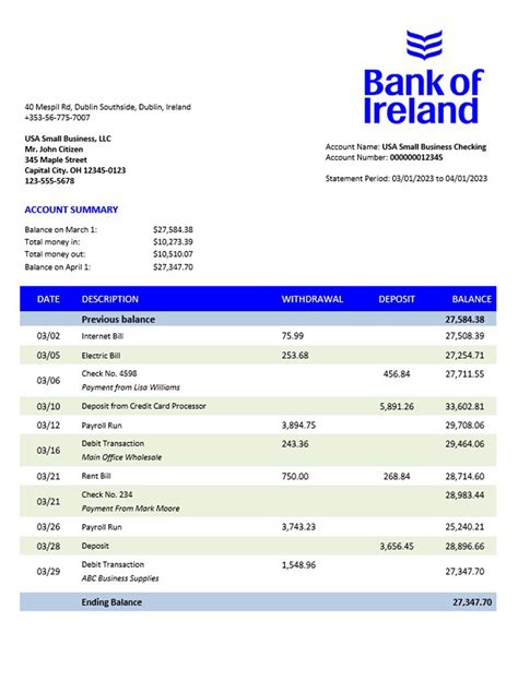 bank statement bank of ireland|bank of ireland 365 statements.